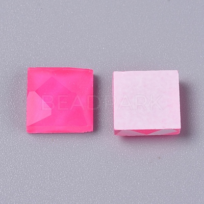Faceted Glass Cabochons DIY-WH0121-46F-1