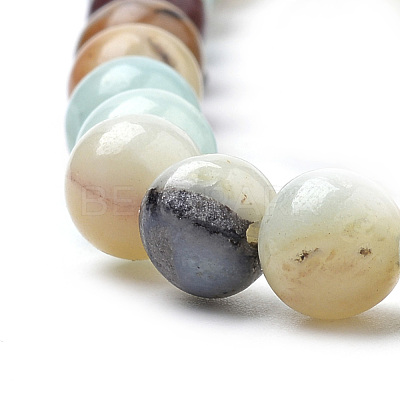 Natural Flower Amazonite Beads Strands G-S259-13-6mm-1