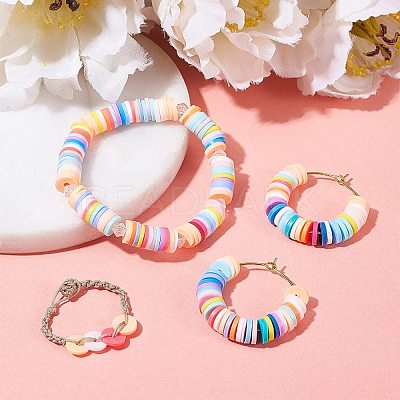 Handmade Polymer Clay Beads CLAY-R067-4.0mm-42-1