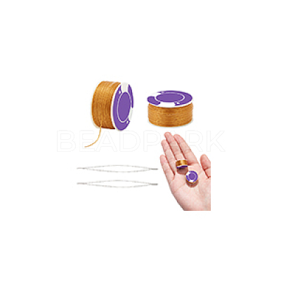 2 Rolls Special Coated Polyester Beading Threads OCOR-NB0002-06D-1