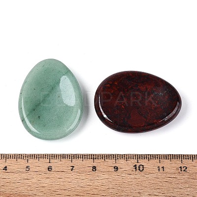 Natural & Synthetic Mixed Thumb Worry Stone G-Q601-04-1