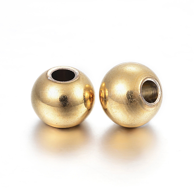 Ion Plating(IP) 304 Stainless Steel Spacer Beads STAS-T021-4G-1