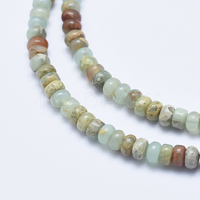 Natural Aqua Terra Jasper Beads Strands G-E444-16-4mm-1