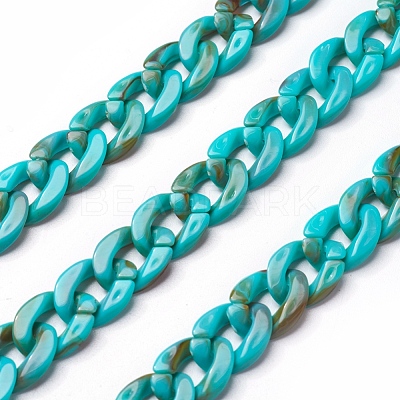 Acrylic Curb Chains SACR-P065-R01-1