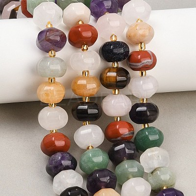 Mixed Gemstone Beads Strands G-P573-B01-01-1