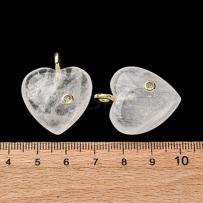 Natural Quartz Crystal Pendants G-P588-01G-11-1