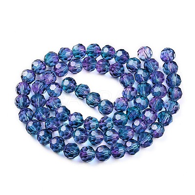 Baking Paint Transparent Glass Beads X1-DGLA-A035-T10mm-A07-1