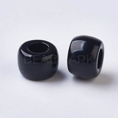 Resin Large Hole Beads X-RESI-WH0002-06B-1