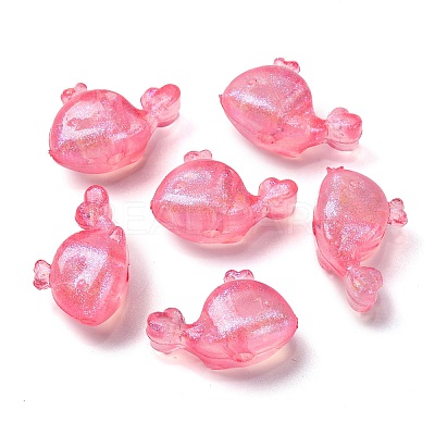 Transparent Luminous Acrylic Beads MACR-D024-37A-1