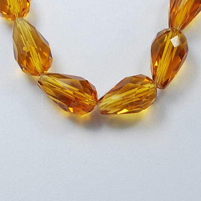 Glass Beads Strands GLAA-R024-11x8mm-10-1