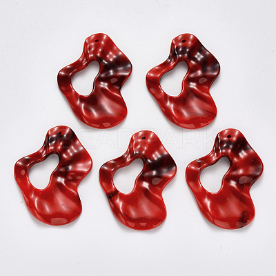 Acrylic Big Pendants OACR-R075-02C-1