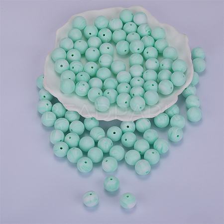Round Silicone Focal Beads SI-JX0046A-60-1
