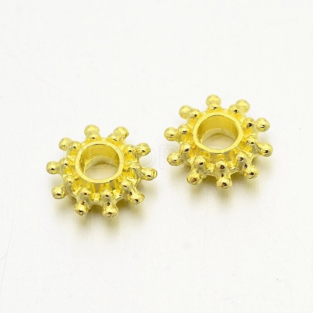 Tibetan Style Spacer Beads TIBEB-LFH10384Y-G-FF-1