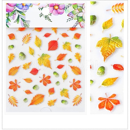 5D Flower/Leaf Watermark Slider Art Stickers MRMJ-S008-084F-1