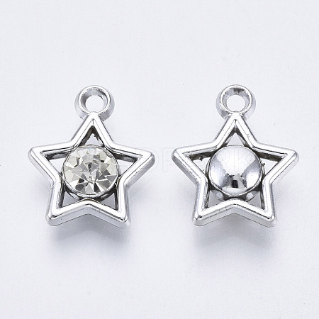 UV Plating Acrylic Pendants PACR-R245-06P-1