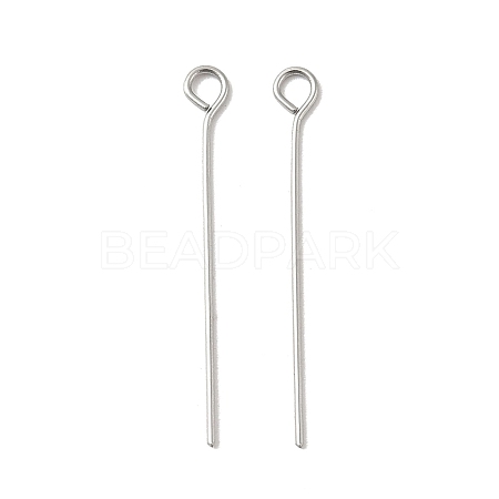 304 Stainless Steel Eye Pins STAS-K293-13P-0.6x26mm-1