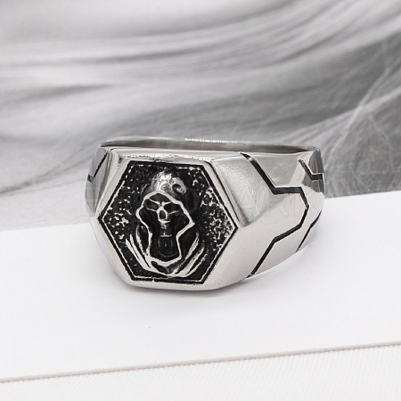 316L Surgical Stainless Steel Finger Rings for Men FS-WG2869D-04-1