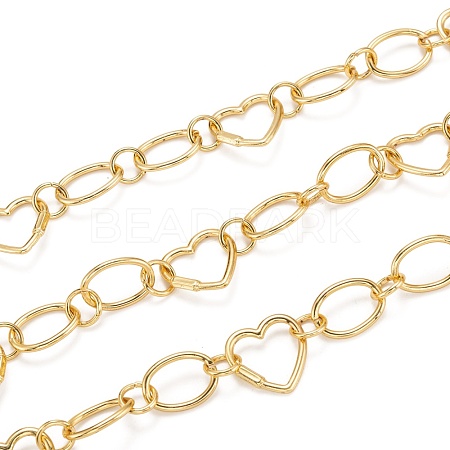Alloy Links Chains LCHA-H004-03G-1