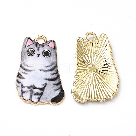 Alloy Enamel Pendants ENAM-M046-12G-E-1