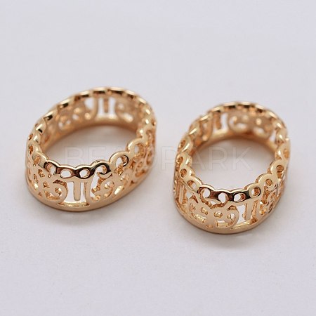 Brass Sew on Prong Settings KK-E753-01LG-10x14-1