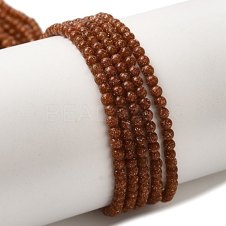 Synthetic Goldstone Beads Strands G-B090-A08-01-1