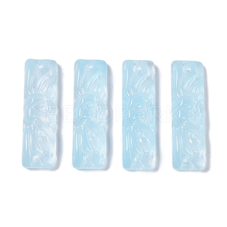 Baking Paint Glass Pendants GLAA-S202-16H-1