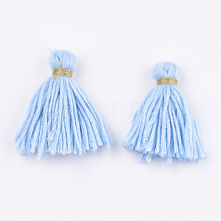 Polycotton(Polyester Cotton) Tassel Pendant Decorations X-FIND-S279-06-1