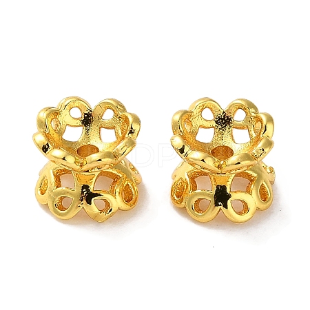 Rack Plating Brass Spacer Beads KK-F090-19G-1