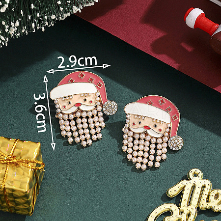 Alloy Enamel Stud Earrings FS-WG7AF48-29-1