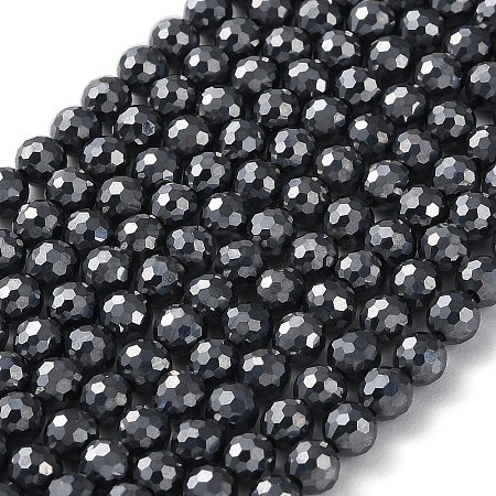 Terahertz Stone Beads Strands G-G048-A01-02-1
