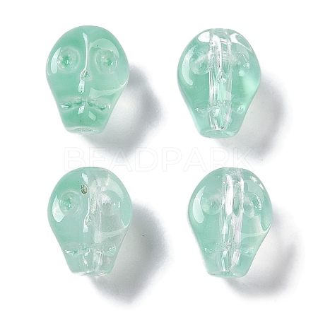 Baking Paint Glass Beads GLAA-S202-17F-1