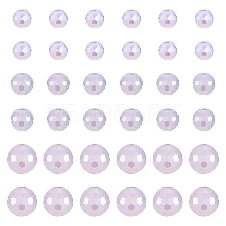 105Pcs 3 Styles Electroplate Opaque Solid Color Glass Beads Strands GLAA-TA0004-40A-1