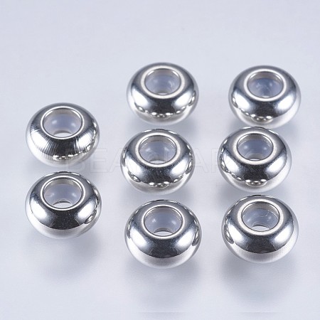 201 Stainless Steel Beads X-STAS-F145-06P-F-1