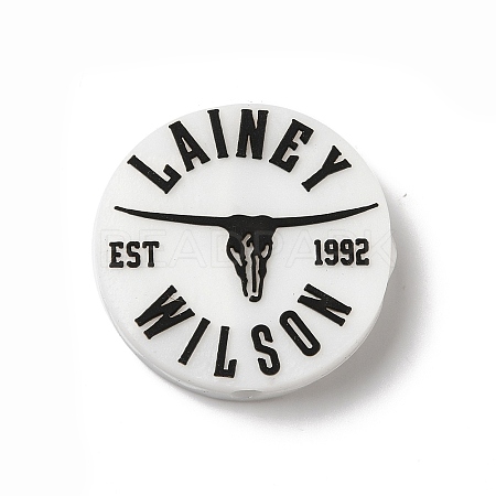 Lainey EST 1992 Bull Buffalo Round Shaped Silicone Focal Beads SIL-G011-21E-1