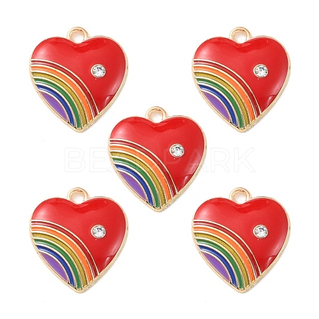 Alloy Enamel Pendant ENAM-YW0002-36B-1