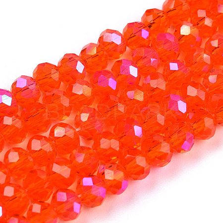 Electroplate Glass Beads Strands EGLA-A034-T3mm-L29-1