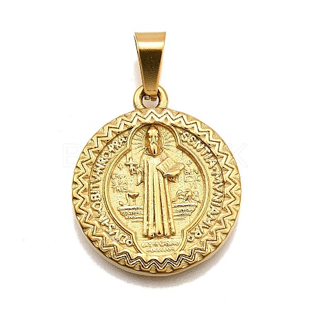 304 Stainless Steel Pendants STAS-B086-10E-G-1