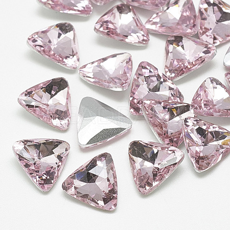 Pointed Back Glass Rhinestone Cabochons RGLA-T087-12mm-10-1