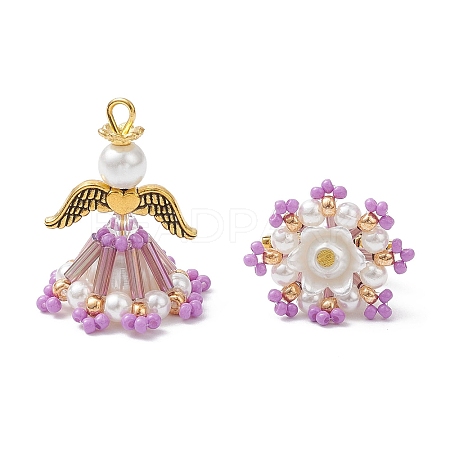 Glass Pendants PALLOY-MZ00968-02-1