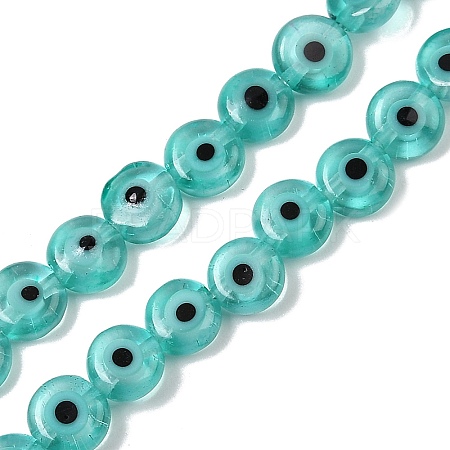 Handmade Evil Eye Lampwork Beads Strands LAMP-G164-10A-01-1