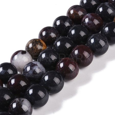 Natural Bloodstone Beads Strands G-K362-E01-01-1