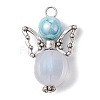 Acrylic and Alloy Pendants PALLOY-JF02237-2