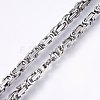 201 Stainless Steel Byzantine Chain Necklaces NJEW-F222-13P-2