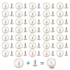 200 Sets ABS Plastic Imitation Pearl Rivet Studs KY-GO0001-06C-1
