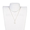 Natural Pearl Pendant Necklaces NJEW-JN02409-5