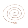 Brass Chain Necklaces MAK-L009-03RG-2