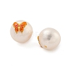 Round Natural Freshwater Pearl Beads PEAR-K009-11G-02-2