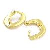 Rack Plating Oval Brass Hoop Earrings for Women EJEW-G410-49G-2