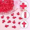 200Pcs Opaque Acrylic Beads SACR-FS0001-39E-2