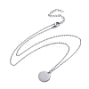 Non-Tarnish 304 Stainless Steel Cable Chains Pendant Necklaces NJEW-F267-15P-1